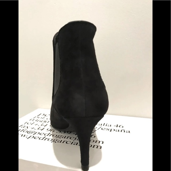 Pedro Garcia Engel Chelsea Suede Booties Black - Picture 7 of 10